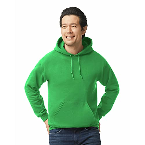 Gildan Herren Gildan Men's Fleece Hooded Sweatshirt, Style G18500 Hemd, Grün - Irish Green, S EU von Gildan