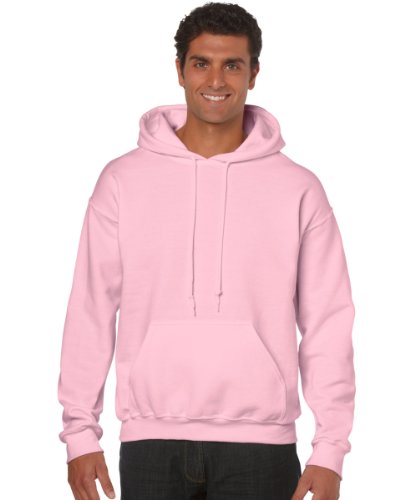 GILDAN Herren Heavy Blend Adult Hood Kapuzenpullover, Pink (Light Pink), Large von Gildan