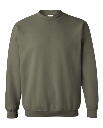 Gildan Herren Heavy Blend Sweatshirt mit Rundhalsausschnitt, Green (Military Green), S von Gildan