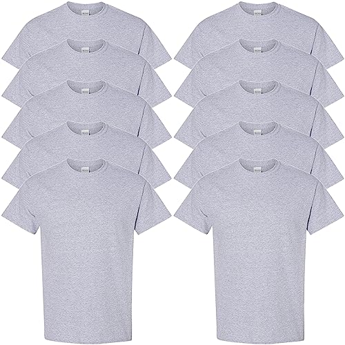 Gildan Mens Heavy Cotton Adult T-Shirt, Sport Grey, Small von Gildan