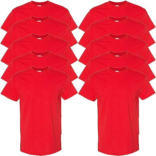 Gildan Unisex T-shirt aus Schwerer Baumwolle Mehrfarbig ,Stil G5000 T-Shirt, Rot, XXL von Gildan