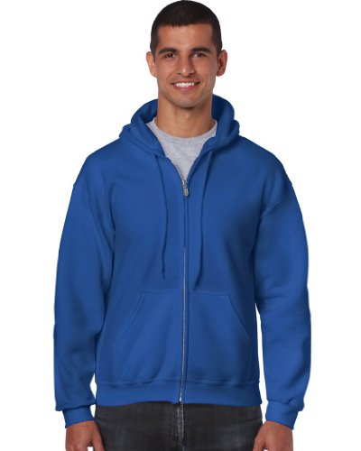 Gildan Herren HeavyBlend Full Zip Kapuzen-Sweatshirt M,Royal von Gildan