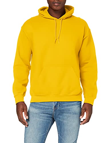 Gildan Herren Schweres Kapuzensweatshirt Hoodie, Gold, L von Gildan