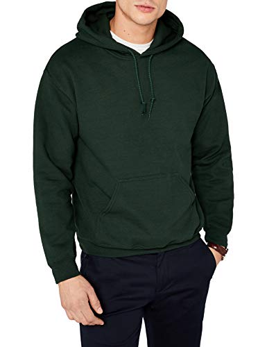 Gildan Herren Schweres Kapuzensweatshirt Hoodie, Grün (Waldgrün), L von Gildan