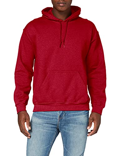 Gildan Herren Schweres Kapuzensweatshirt Hoodie, Rot (Antik-Kirschrot), XXL von Gildan