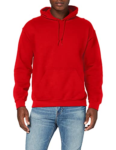 Gildan Herren Schweres Kapuzensweatshirt Hoodie, rot, XL von Gildan