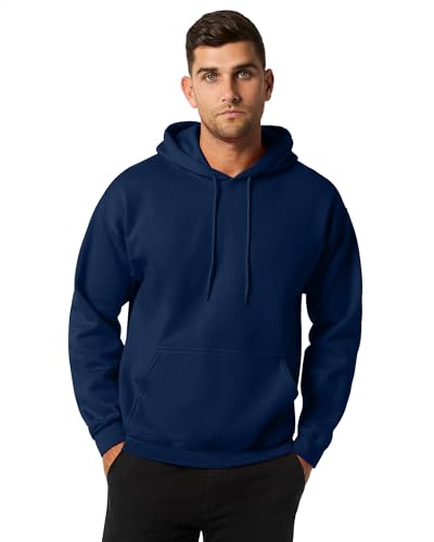 Gildan Herren Kapuzensweatshirt aus Fleece, Stil G18500 T-Shirt, Marineblau, XL von Gildan