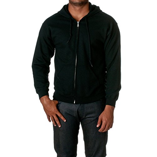 Gildan Herren Kapuzensweatshirt aus Fleece, Stil G18500 T-Shirt, Schwarz, M von Gildan