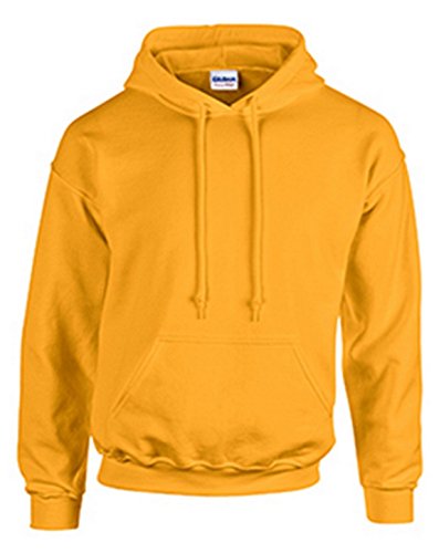 Gildan Herren Kapuzenpullover Adult 50/50. Hooded Sweat/18500, Einfarbig (XL, Goldfarben) von Gildan