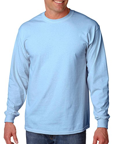 Gildan Herren Langarmshirt Blau Hellblau Medium von Gildan