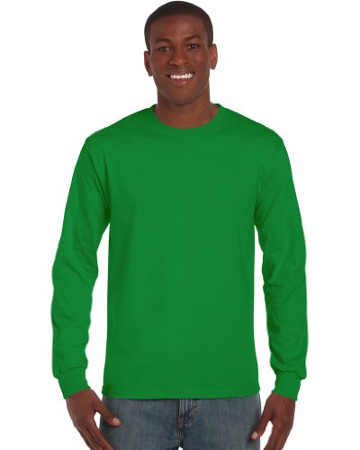 Gildan Herren Langarmshirt grün Irland-Grün Medium von Gildan