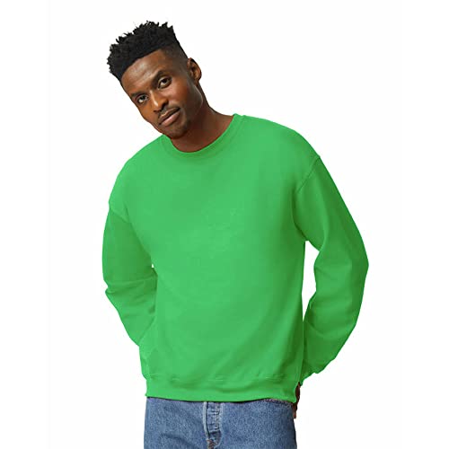 Gildan Herren Fleece Crewneck Sweatshirt Style G18000 Hemd, Grün-Irish Green, Medium von Gildan