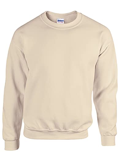 Gildan Herren One-Shoulder Sweatshirt Gr. Groß, beige von Gildan