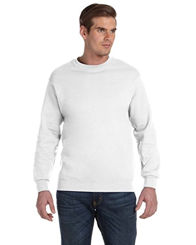 Gildan Herren One-Shoulder Sweatshirt Gr. M, weiß von Gildan