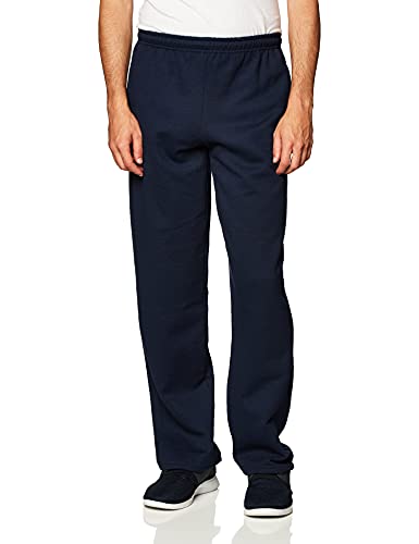 Gildan Herren Jogginghose mit offenem Boden und Taschen Hose, Navy, 27-32 von Gildan