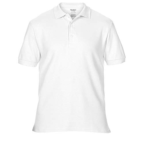 Gildan Herren Premium Sport Pique Polo-Hemd (S) (Weiß) von Gildan