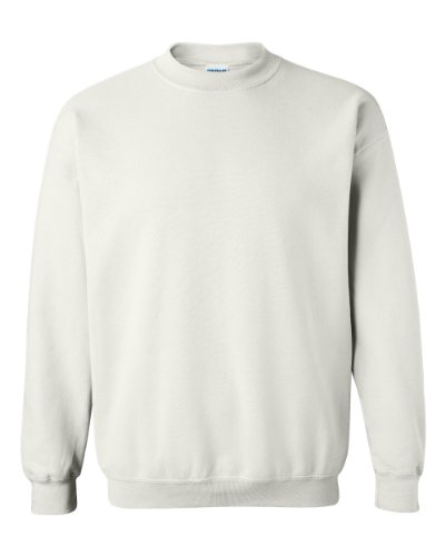 Gildan Herren Premium Sweatshirt mit Rundhalsausschnitt (Large) (Weiß) von Gildan