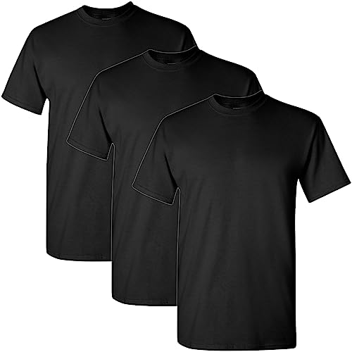 Gildan Unisex T-shirt aus Schwerer Baumwolle, Stil G5000 T-Shirt, Schwarz, L von Gildan