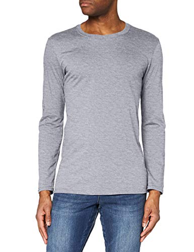 GILDAN Herren Soft Style L/Sleeve T-Shirt, Grau (Rs Sport Grey), XXL von Gildan