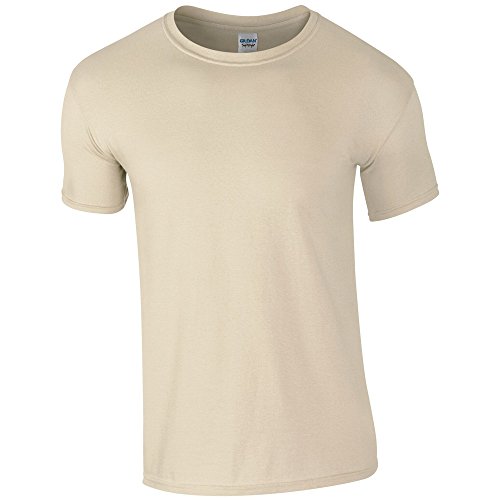 Gildan Herren Soft Style T-Shirt (4XL) (Sand) von Gildan