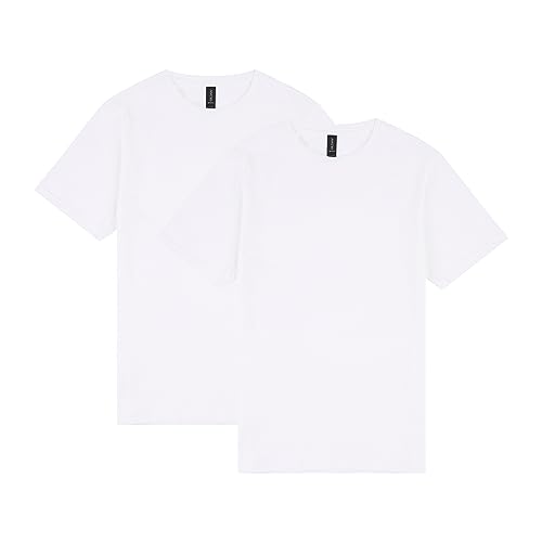 Gildan Herren Softstyle Cotton T-Shirt Style G64000 2er-Pack Hemd, weiß, XL von Gildan