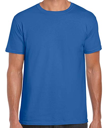 Gildan Herren Softstyle T-Shirt, Blau (Königsblau), XXL (3er Pack) von Gildan