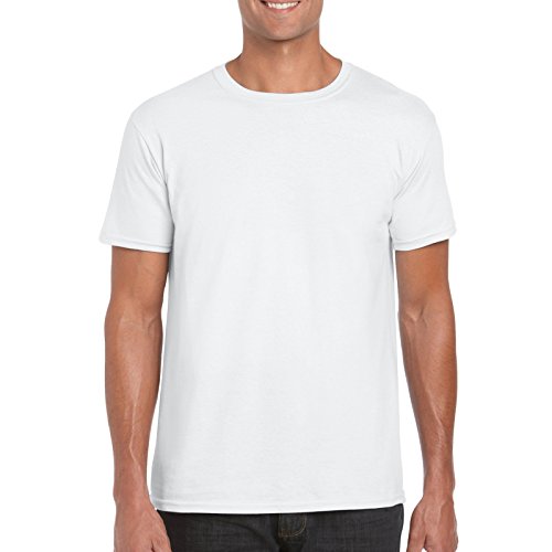 GILDAN Herren Softstyle T-Shirt, Weiß, M (3er Pack) von Gildan