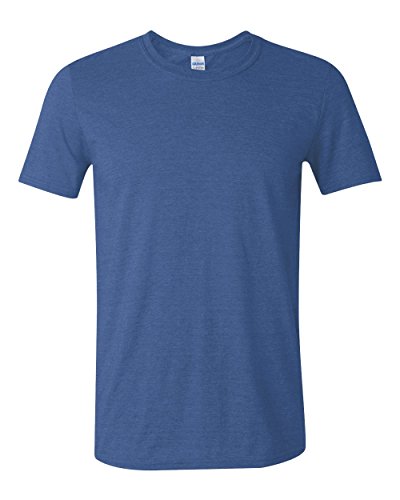 Gildan Herren Softstyle T-Shirt aus Baumwolle, Stil G64000, Multipack Hemd, Heather Royal (2er-Pack), XXL von Gildan