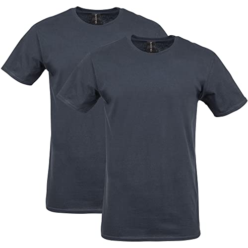 Gildan Herren Softstyle T-Shirt aus Baumwolle, Stil G64000, Multipack Hemd, Schwarz (2er-Pack), L von Gildan