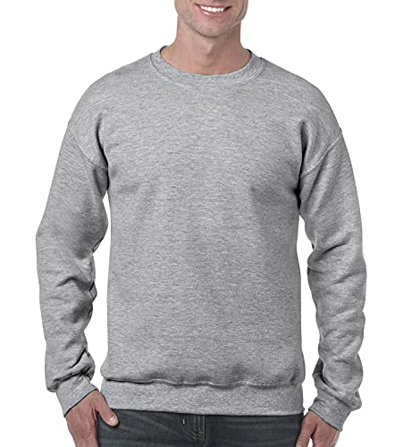 Gildan Herren Sweatshirt, Grau - Sport Grey, 5XL von Gildan