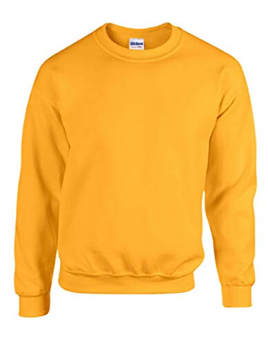 Gildan Herren Sweatshirt Heavy Blend Crewneck, Dickes Material Gr. XL, Gold von Gildan