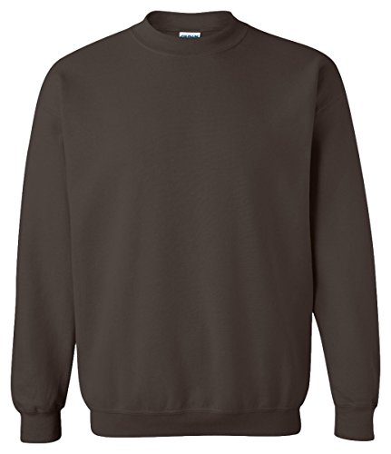 Gildan Herren Sweatshirt Heavy Blend Crewneck Braun Dark Chocolate M von Gildan