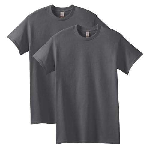 Gildan Uni-Erwachsene T-Shirt aus Schwerer Baumwolle, Stil G5000, Multipack Hemd, Anthrazit (2er-Pack), L von Gildan