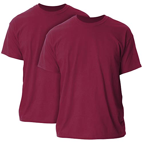 Gildan Unisex-Erwachsene T-Shirt aus Schwerer Baumwolle, Stil G5000, Multipack Hemd, Cardinal Red (2er-Pack), 3X-Groß von Gildan
