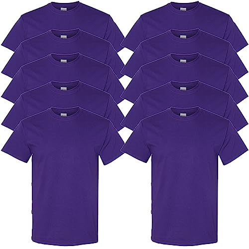 Gildan Unisex T-shirt aus Schwerer Baumwolle Mehrfarbig ,Stil G5000 T-Shirt, Lila, XXL von Gildan