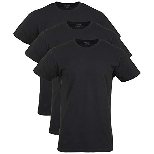 Gildan Herren T-shirt With Crew Neck Unterw sche, Black Soot (Crew 3er-pack), S EU von Gildan