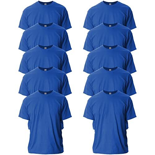 Gildan Unisex T-shirt aus Ultra-baumwolle, Stil G2000 T-Shirt, (Ny) New Royal (10-pack), M von Gildan