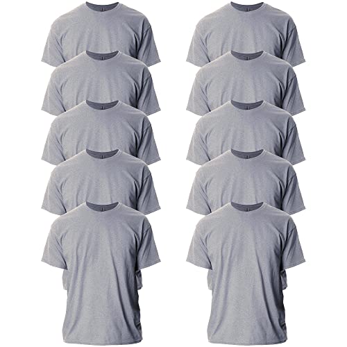 Gildan Unisex T-shirt aus Ultra-baumwolle, Stil G2000 T-Shirt, (Ny) Ny Sport Grå (10-pack), L von Gildan