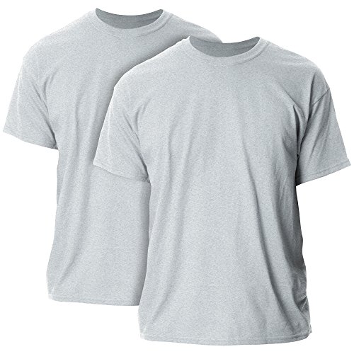 Gildan Herren Ultra Cotton Adult, 2-Pack T-Shirt, Grau-Sport Grey, XX-Large (2er Pack) von Gildan