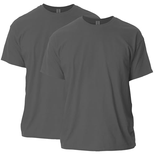 Gildan Unisex-Erwachsene Ultra Cotton, Style G2000, Multipack T-Shirt, Anthrazit (2er-Pack), L von Gildan