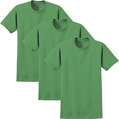 Gildan Herren Ultra Cotton Style G2000 Multipack T-Shirt, Irish Green (3er-Pack), L von Gildan