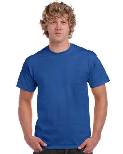 Gildan Herren schwerem Baumwolle T-Shirt, Blau (Königsblau), 3XL von Gildan