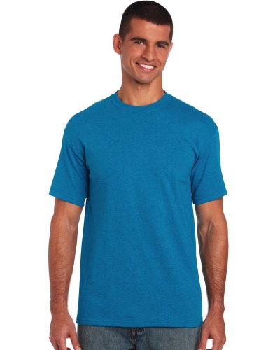 Gildan Herren schwerem Baumwolle T-Shirt, Blau (antiker Saphir), XXL von Gildan