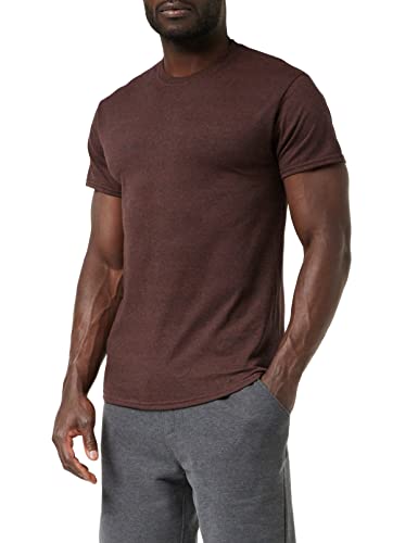 Gildan Herren schwerem Baumwolle T-Shirt, Braun (Russet), L von Gildan