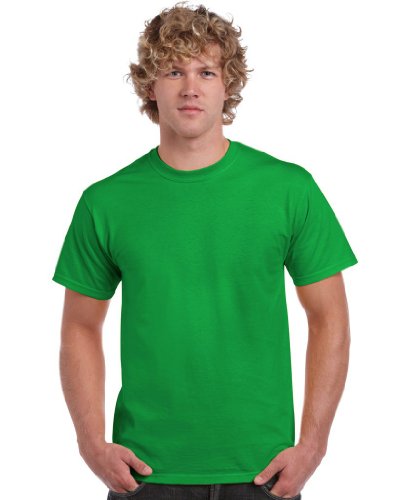 Gildan Herren schwerem Baumwolle T-Shirt, Grün (Irish Green), M von Gildan