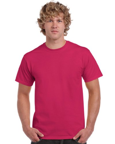 Gildan Herren schwerem Baumwolle T-Shirt, Lila (Helikonie), M von Gildan