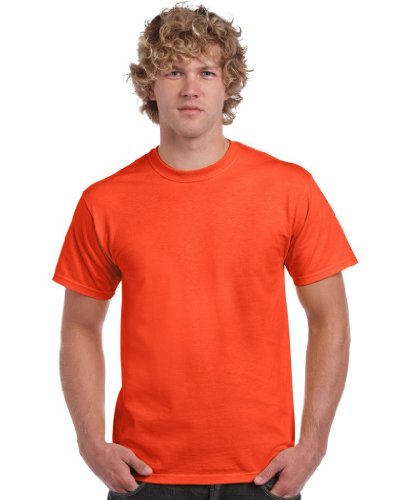 Gildan Herren schwerem Baumwolle T-Shirt, Orange, M von Gildan