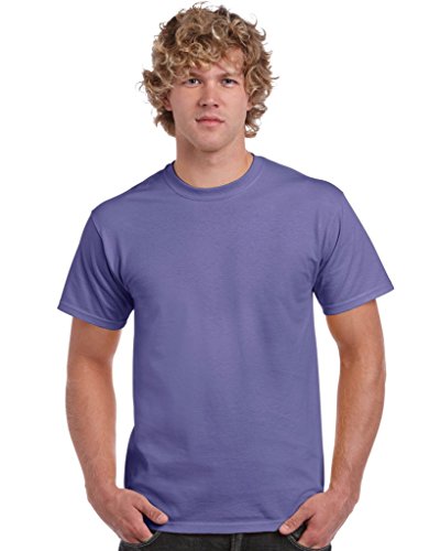 Gildan Herren schwerem Baumwolle T-Shirt, violett, 3XL von Gildan