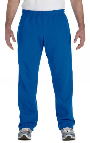 Gildan G184 Heavy BlendTM Trainingshose, offener Saum an der Unterseite, 226 g/m², Loose Fit, 18400, Blau, 18400 XXXXXL von Gildan