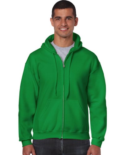 Gildan - Kapuzen Sweat-Jacke 'Heavyweight Full Zip' M,Irish Green von Gildan